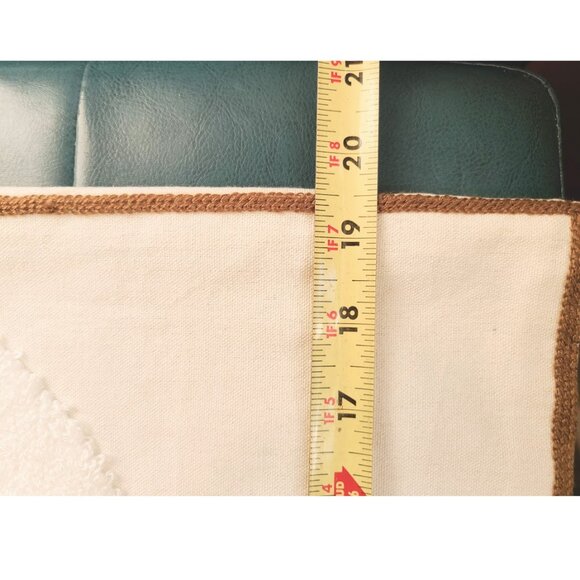 Snowman Pillow Cover Christmas Decor Embroidered Holiday Xmas Accent Throw Case - Picture 10 of 11